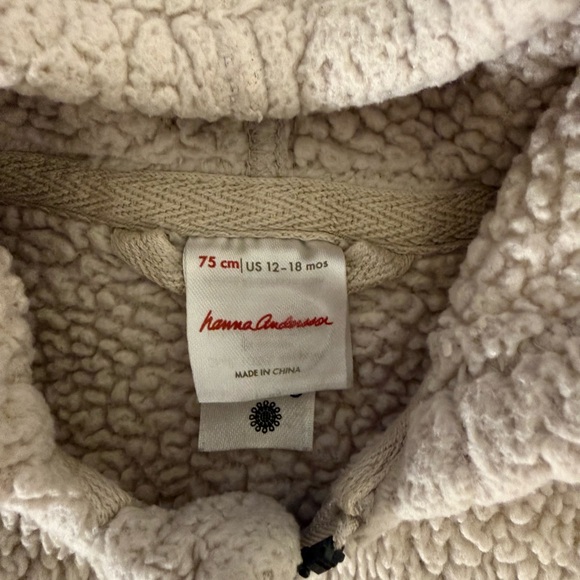 Hanna Andersson Cream Sherpa Baby Jacket - Picture 3 of 3